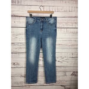 RISEN Los Angeles Women's Size 13 Jeans Medium Was Straight Leg Stretch Denim
